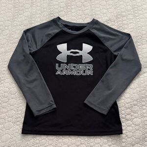 Under Armour Black and Dark Gray Logo Shirt